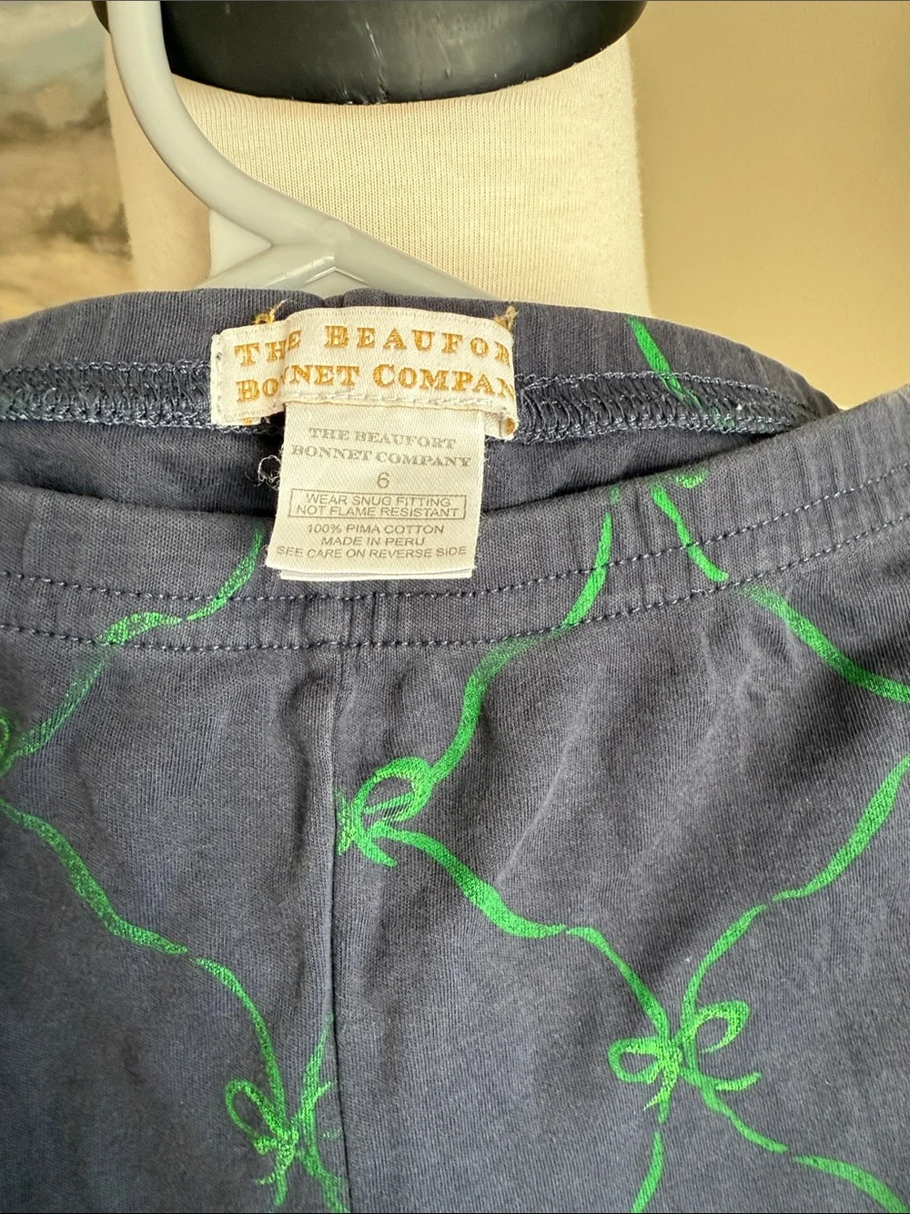 The Beaufort Bonnet Company Richmond Ribbons pajama set girls 6
